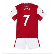 Arsenal Bukayo Saka #7 Hjemmedraktsett Barn 2022-23 Kortermet (+ korte bukser)